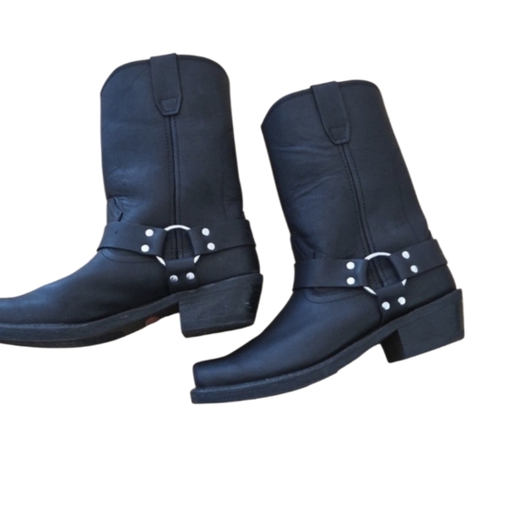 Durango Black Leather Western Boots with Buckle - Picture 10 of 10